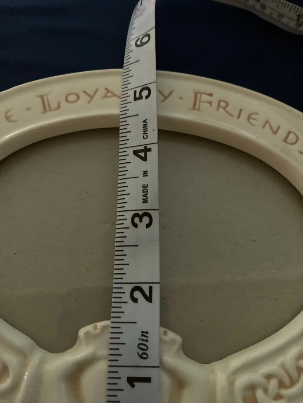 Russ White Oval 'Love Loyalty Friendship' Decorative Picture Frame